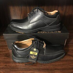 NEW Dockers Leather Trustee Oxford style Dress Shoe Black Men's 8.5